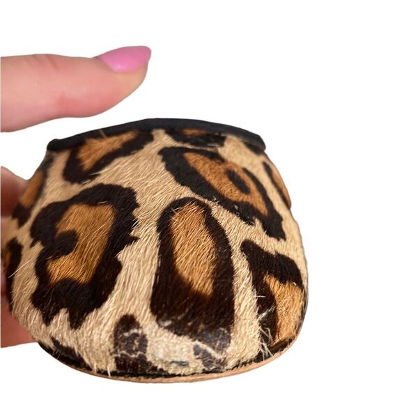 Sam Edelman Fritz Full Calf Hair Hide Leopard Print Ballet Flats Size 7 - Picture 3 of 9